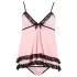 Cottelli - babydoll - spetsvolang - svart - M