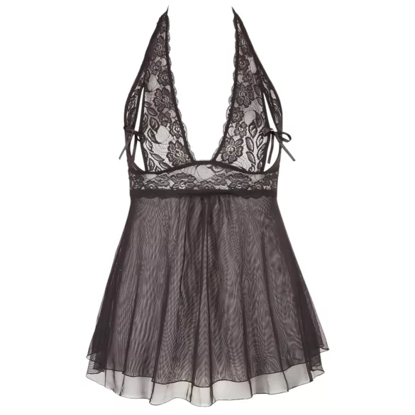 Cottelli Plus Size - babydoll med spets - svart - plus size