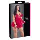 Cottelli Plus Size - röd, spetsig babydoll