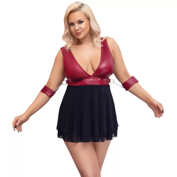 Cottelli Bondage Plus Size - Babydoll (röd)
