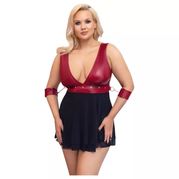 Cottelli Bondage Plus Size - Babydoll (röd)