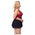 Cottelli Bondage Plus Size - Babydoll (röd) - 3XL