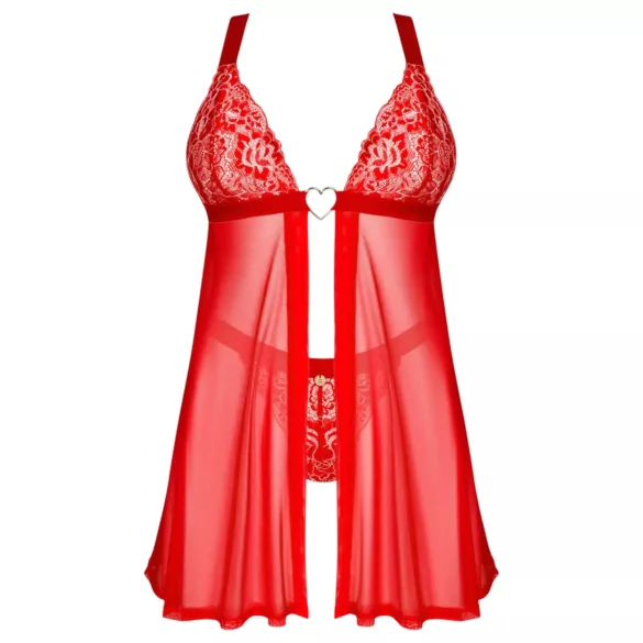 Obsessive Elianes - spets babydoll set (röd)