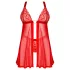 Obsessive Elianes - spets babydoll set (röd)