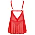 Obsessive Elianes - spets babydoll set (röd)