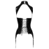 Black Level - öppen bustier med strumpeband - svart - M