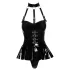 Black Level - body med halshalsband - svart - L