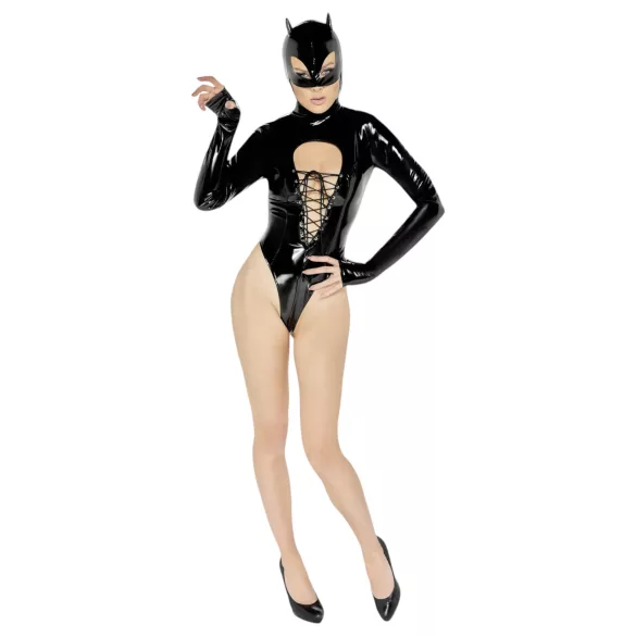 Black Velvets - långärmad body för Batwoman - svart - L