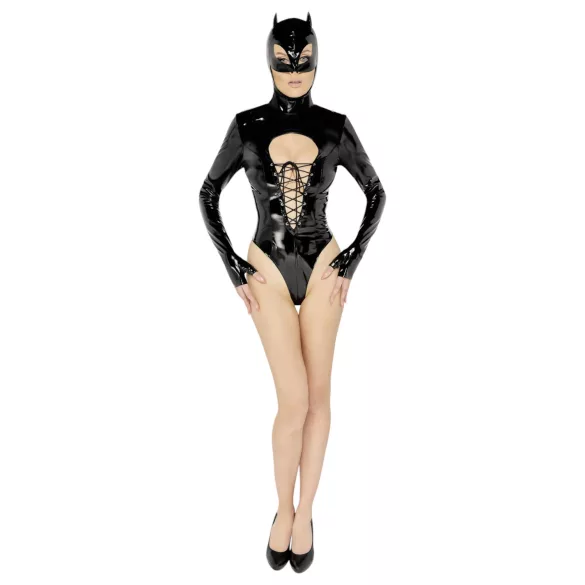 Black Velvets - långärmad body för Batwoman - svart - L