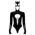 Black Velvets - långärmad body för Batwoman - svart - XL