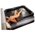 Uppblåsbar sexpool - svart PVC - 140x200cm