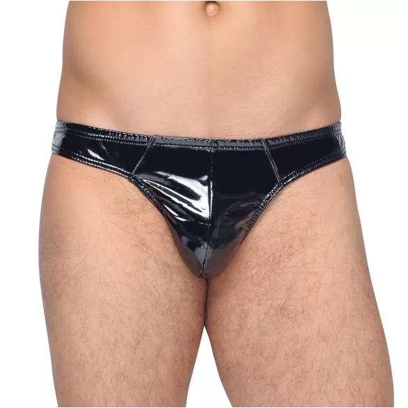 Black Level - herrtanga - klassisk design - lack - svart - M