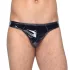 Black Level - herrtanga - klassisk design - lack - svart - M
