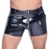 Black Level - stilrena herrshorts i svart lack - M
