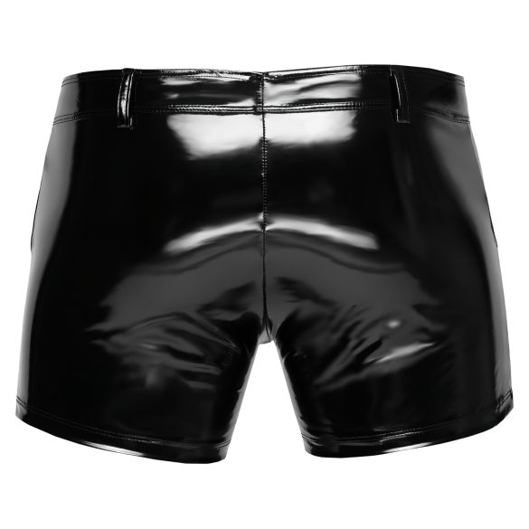Black Level - stilrena herrshorts i svart lack - M