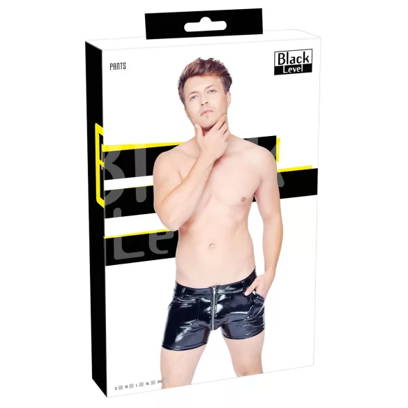 Black Level - herrshorts med sidficka - lack - svart - 2XL
