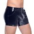 Black Level - stilrena herrshorts i svart lack - 2XL
