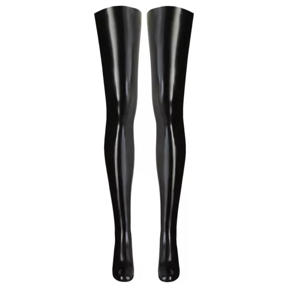 Latex - stay-up strumpor för kvinnor - svart