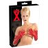Latex - långa, unisex handskar (röd) - XL