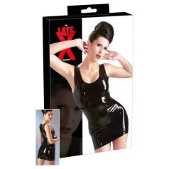 Latex ärmlös miniklänning (svart) - S