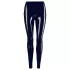 LATEX - leggings med dragkedja - svart latex - M