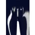 LATEX - leggings med dragkedja - svart latex - L