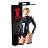 Latex - långärmad dam-body (svart)