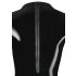 Latex - långärmad dam-body (svart)