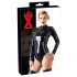 Latex - långärmad dam-body (svart) - L
