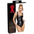 LATEX - hel dragkedja latex body (svart)