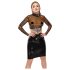 LATEX - transparent latex topp (transparent-svart) - S-L