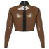 LATEX - transparent latex topp (transparent-svart) - S-L