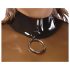 LATEX - transparent latex topp (transparent-svart) - S-L