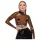 Latex - genomskinlig topp - svart latex - M