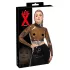 Latex - genomskinlig topp - svart latex - L