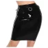 LATEX - latex midikjol (svart) - 2XL