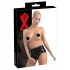 LATEX - trosor för kvinnor med kondom - svart - XL