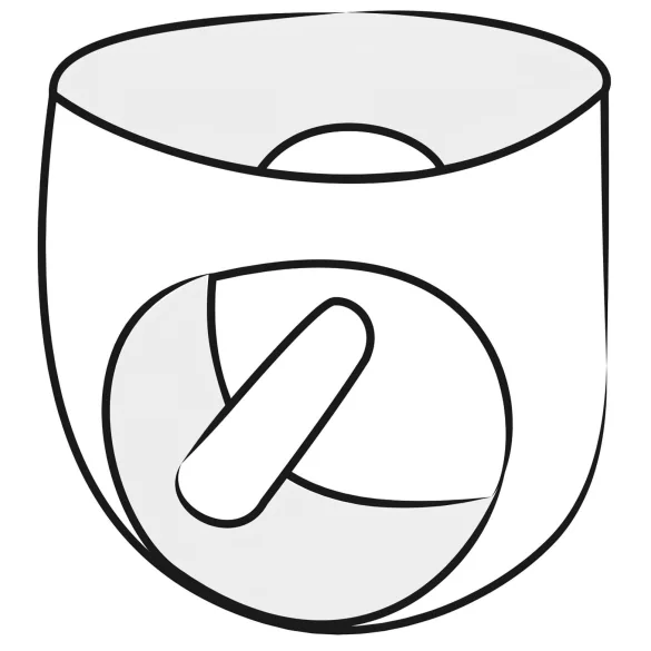 LATEX - kalsonger för män - inbyggd analdildo och penis - svart