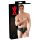 LATEX - Manliga underkläder med inre analdildo (svart) - M
