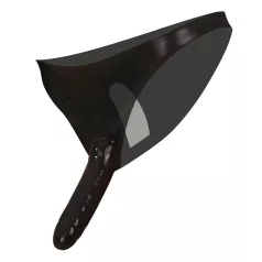 Latex-trosa med yttre och inre dildo (svart, S-L)