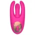 Mrow - vibrator klitorisstimulator med 3 armar uppladdningsbar silikon rosa