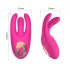 Mrow - vibrator klitorisstimulator med 3 armar uppladdningsbar silikon rosa