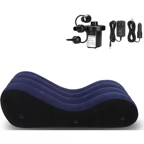 Magic Pillow - Uppblåsbar sexsoffa - stor - blå