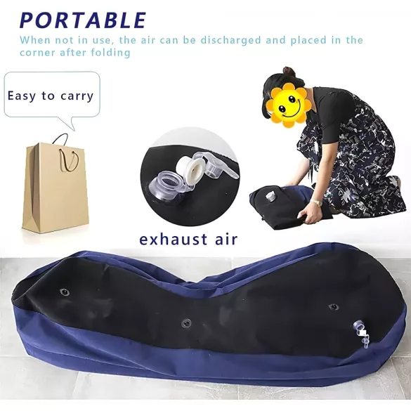 Desirel Magic Pillow - Uppblåsbar sexsoffa - stor (blå)
