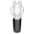Funny Me Rocket Cup - masturbator med sug och vibration - transparent/svart