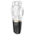 Funny Me Rocket Cup - masturbator med sug och vibration - transparent/svart