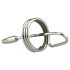 DeepRing - ringformad metallisk dilator - 9cm (silver)