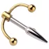 Urethralplay - urinrörsdilator med krok - metall 4,5cm silver