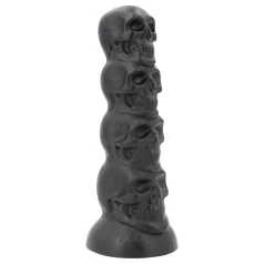 Topped Monster - skallformad dildo - 22 cm (svart)