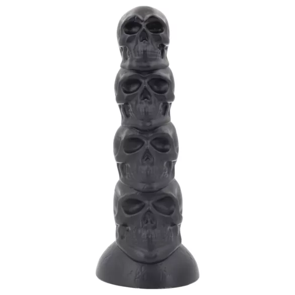 Topped Monster - skallformad dildo - 22 cm (svart)